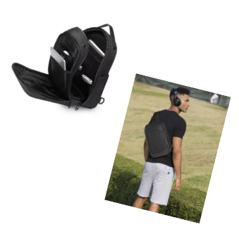 Travel Backpack Anti Theft - OZUKO Crossbody bag For Men Anti