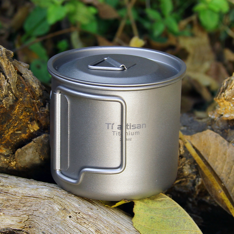 Foldable Backpack Small - Tiartisan Ultralight Pure Titanium Camping Mug