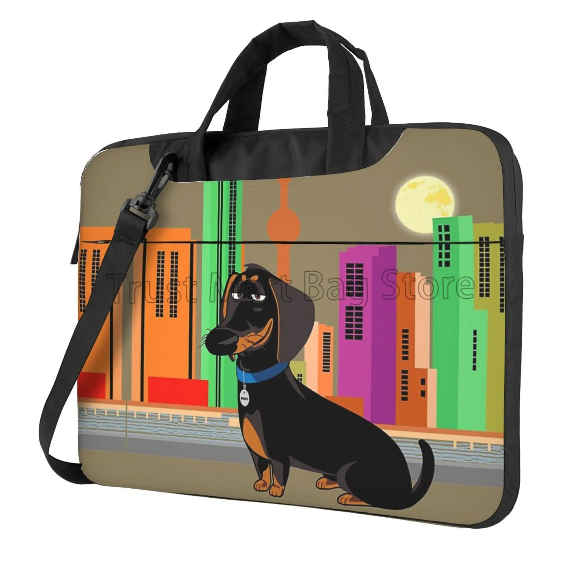 Cute Dachshund Print Laptop Ca - огляд і ціна Laptop Backpack 15.6