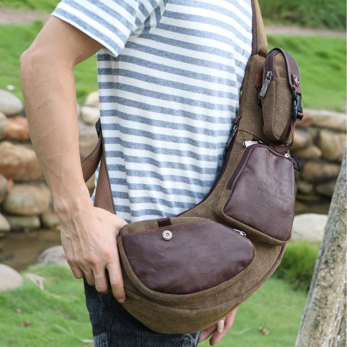 Men Cross Body Backpack Sling  - огляд і ціна Sling Backpack Shoulder