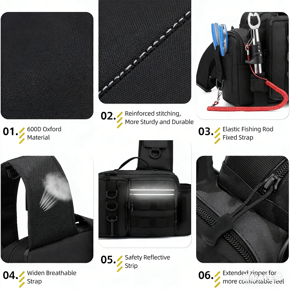 Fishing Backpack with Rod Hold - огляд і ціна Hiking Backpack Waterproof