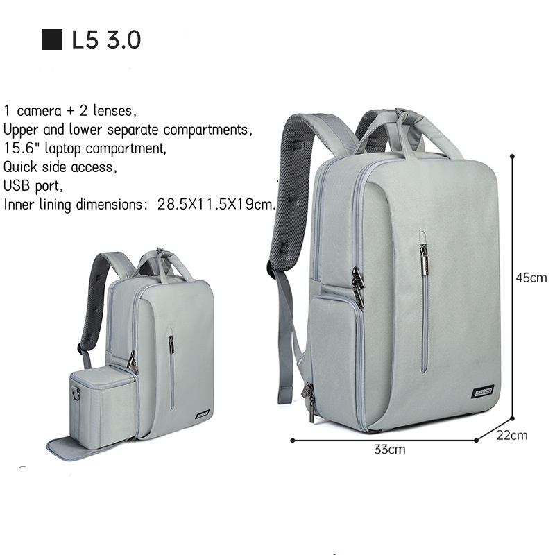 large Camera Backpack DSLR/SLR - огляд і ціна Laptop Backpack 15.6