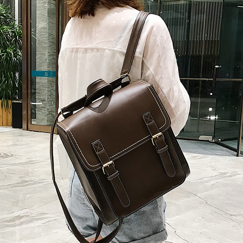 Vintage Backpack Female Pu Lea - огляд і ціна Leather Backpack Vintage