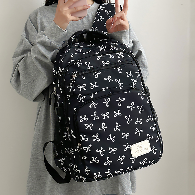 3Pcs Cute Bow Print Backpack w - огляд і ціна Sling Backpack Shoulder