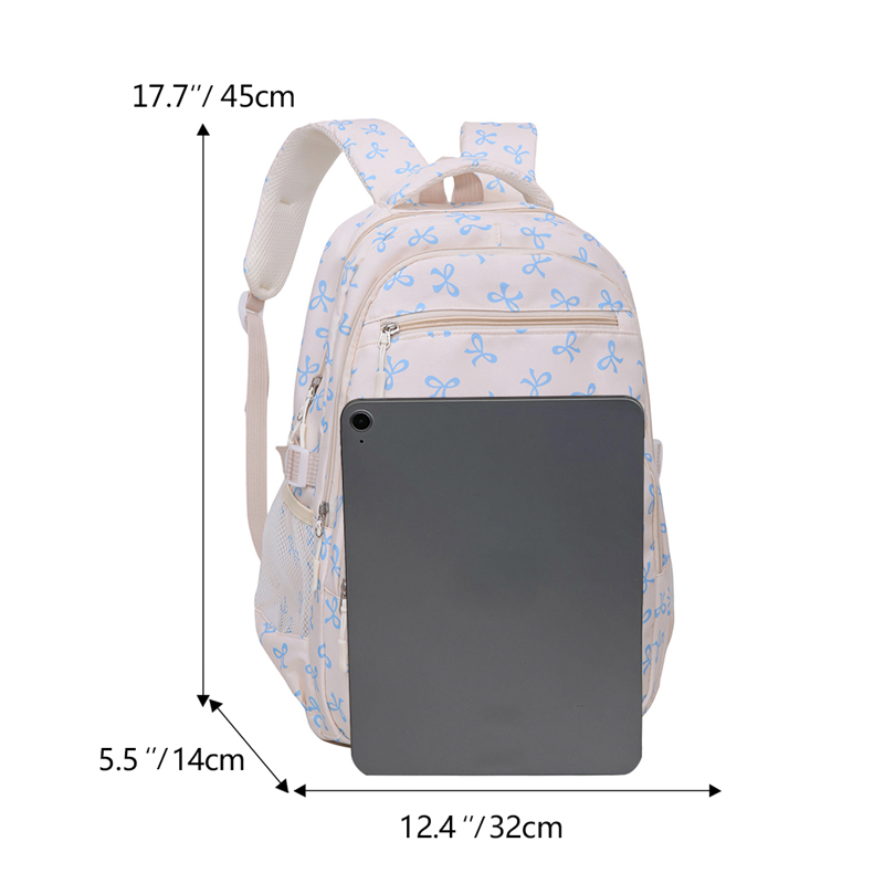 3Pcs Cute Bow Print Backpack w - огляд і ціна Sling Backpack Shoulder