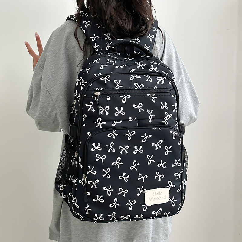 3Pcs Cute Bow Print Backpack w - огляд і ціна Sling Backpack Shoulder