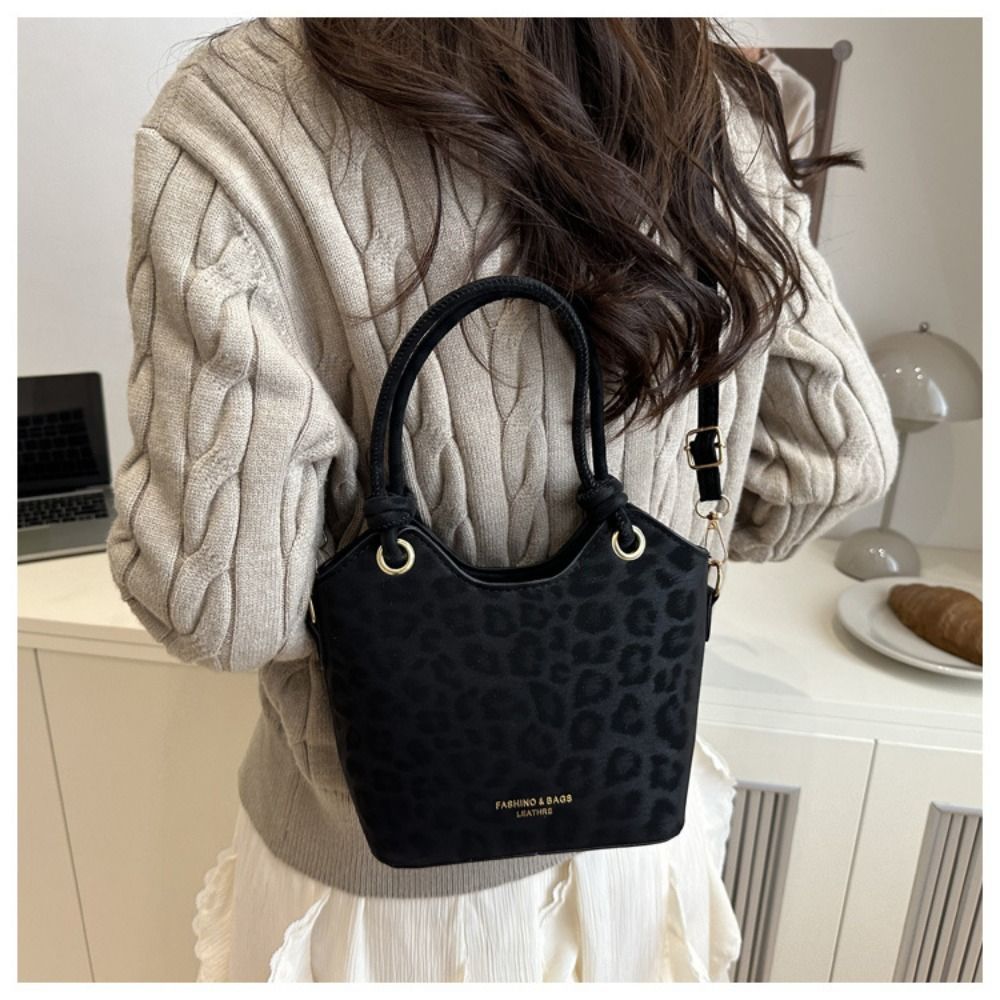 Portable Leopard Print Shoulde - огляд і ціна Leather Backpack Vintage