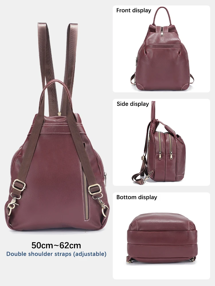 Zency Genuine Leather Women's  - огляд і ціна Travel Backpack Anti Theft