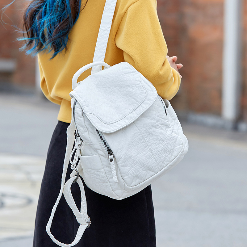 Women's Backpack White Washed  - огляд і ціна Fashion Backpack Women