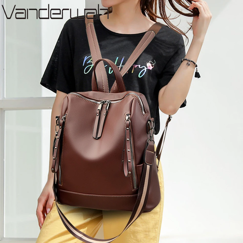 Brand Luxury Backpacks Soft Le - огляд і ціна School Backpack Teen
