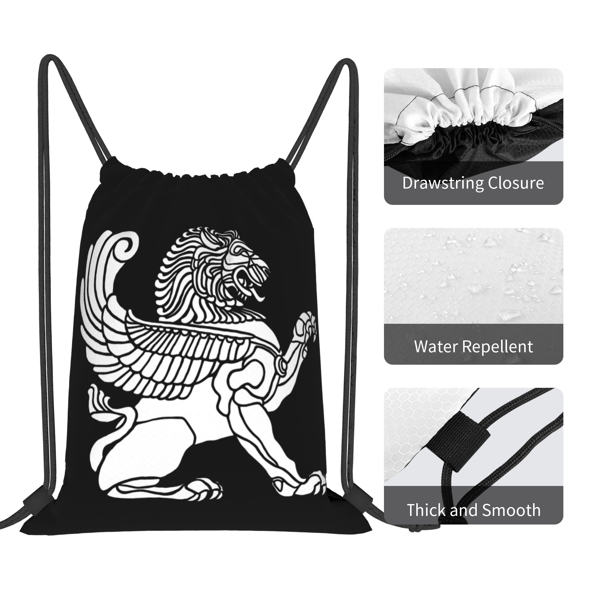 Persian Lion Iranian Iran Pers - огляд і ціна Drawstring Gym Bag