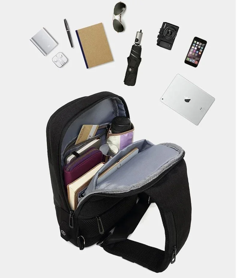 Men's Fashion Chest Bag Waterp - огляд і ціна Travel Backpack Anti Theft