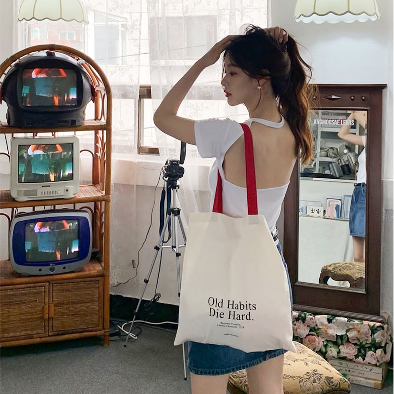 Simple Letter Large-capacity S - огляд і ціна Canvas Backpack Casual
