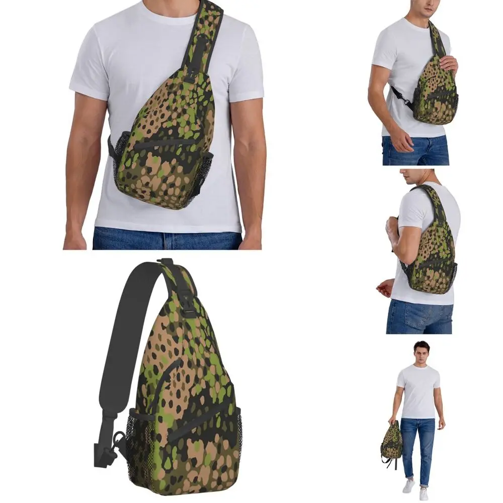 WW2 SS Erbsentarn Camouflage C - огляд і ціна Sling Backpack Shoulder