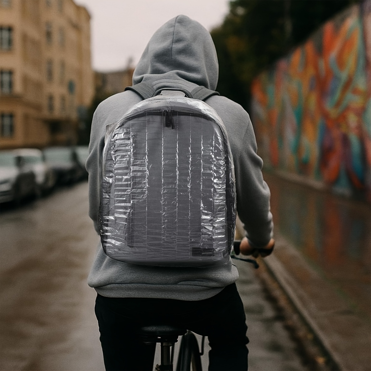 10Pcs Elastic Disposable Backp - огляд і ціна Rain Cover Backpack