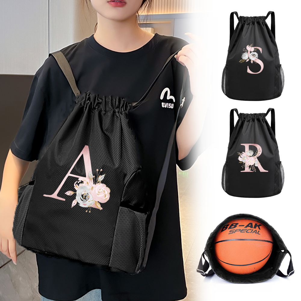 Black drawstring bag, gym back - огляд і ціна Drawstring Gym Bag