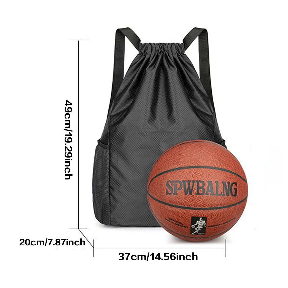 Black drawstring bag, gym back - огляд і ціна Drawstring Gym Bag