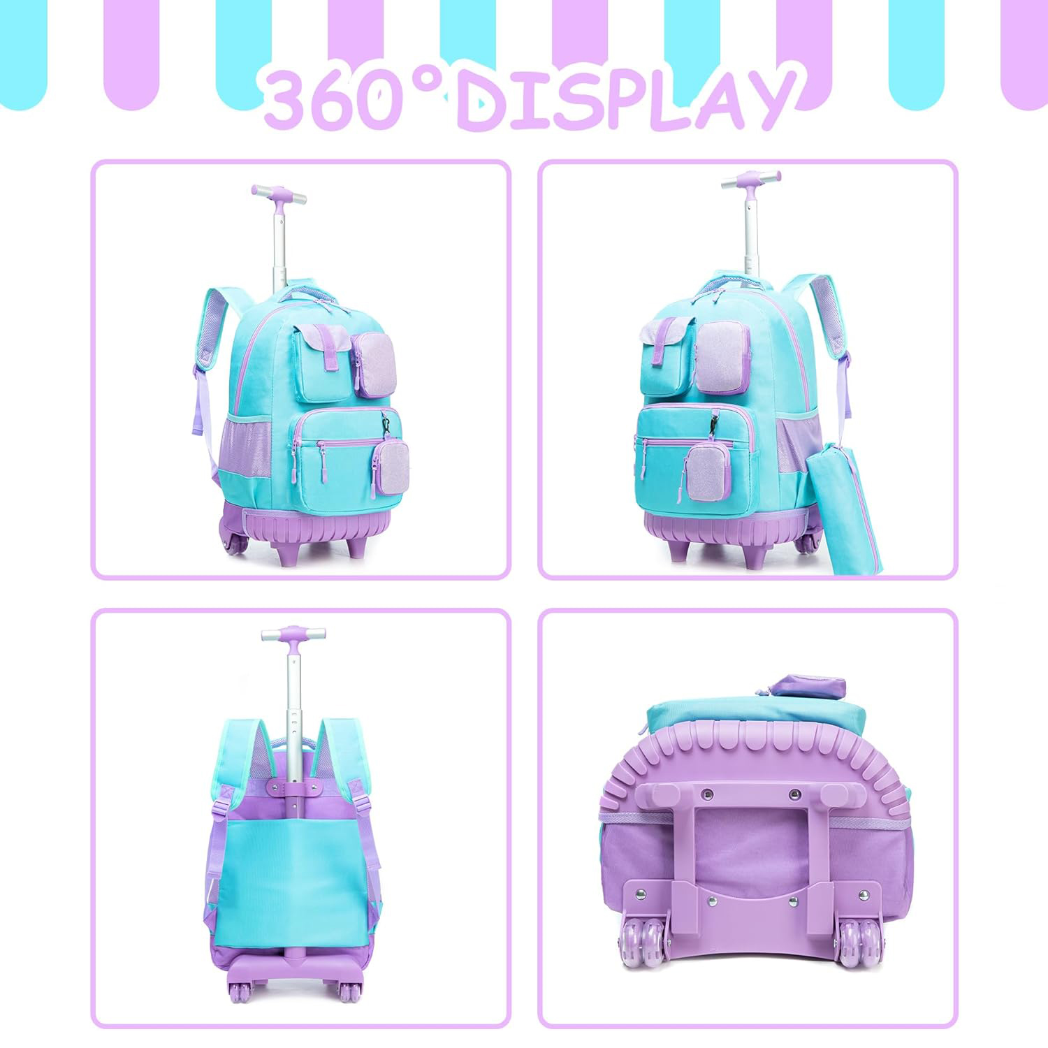 Rolling Backpacks for Kids wit - огляд і ціна School Backpack Teen
