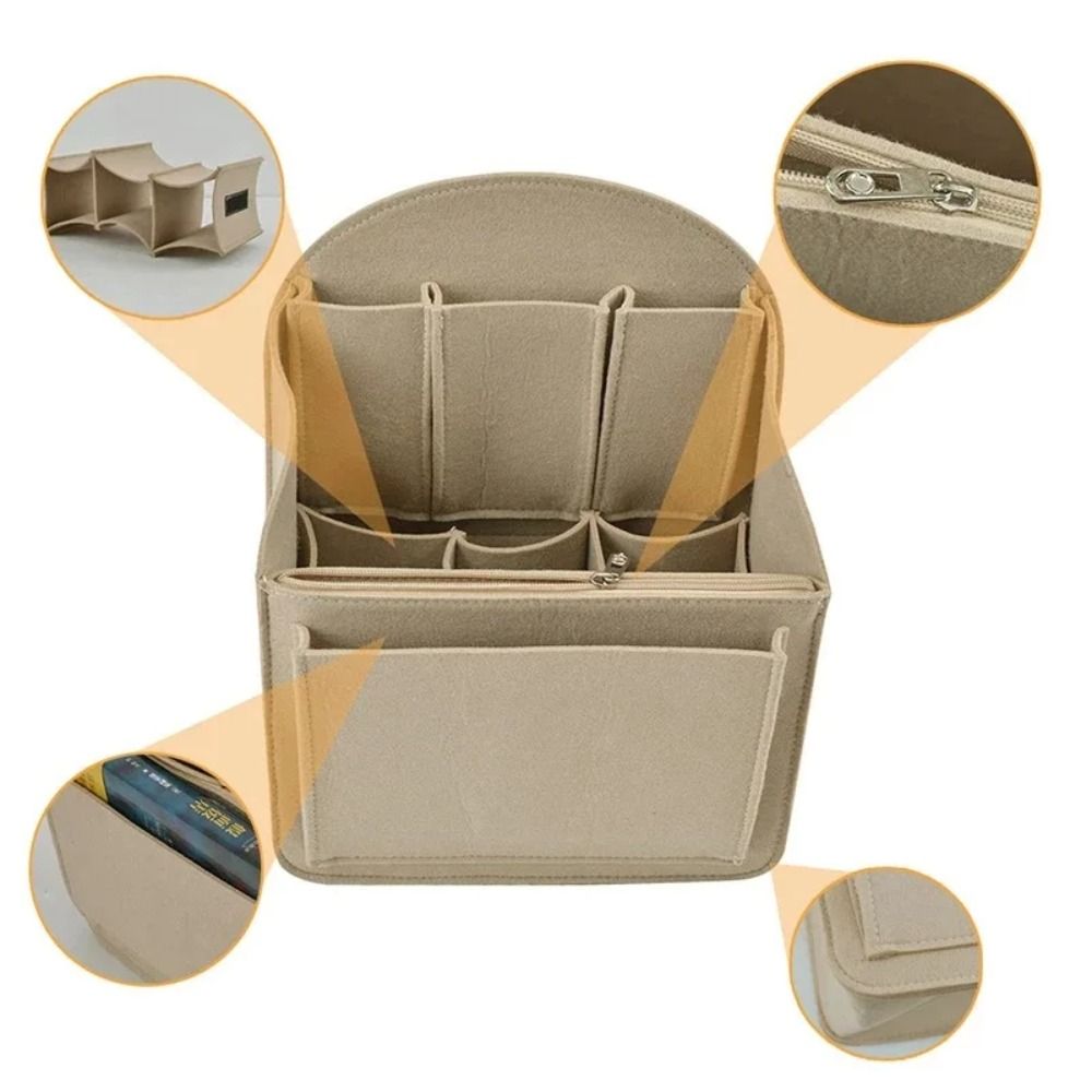 Makeup Organizer Felt Insert B - огляд і ціна Backpack Insert Organizer
