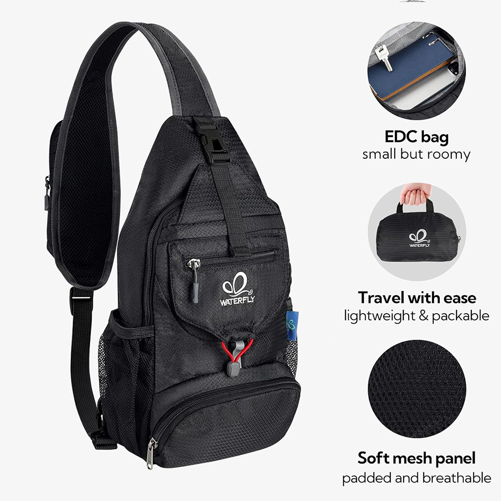 WATERFLY Chest Bag Shoulder Sm - огляд і ціна Sling Backpack Shoulder