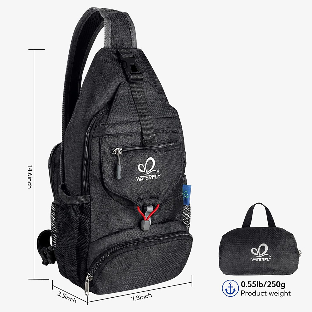 WATERFLY Chest Bag Shoulder Sm - огляд і ціна Sling Backpack Shoulder
