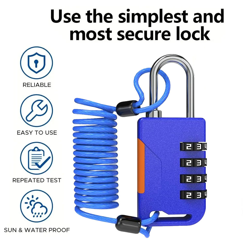 4 Digit Combination Padlock wi - огляд і ціна Travel Backpack Anti Theft