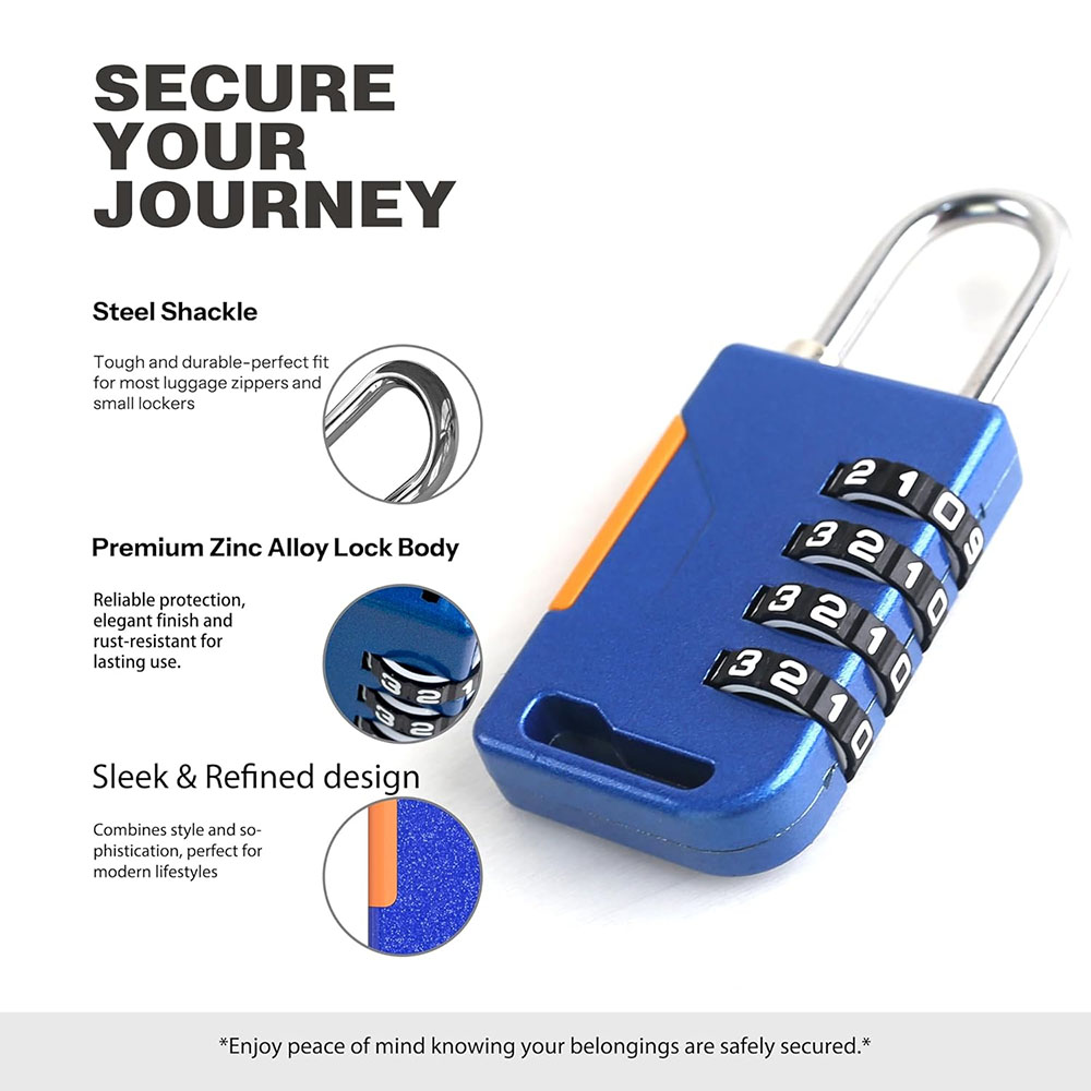 4 Digit Combination Padlock wi - огляд і ціна Travel Backpack Anti Theft