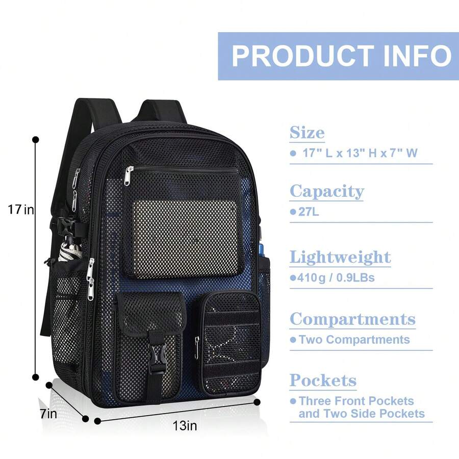 Mesh Backpack 36L Large Heavy  - огляд і ціна Canvas Backpack Casual