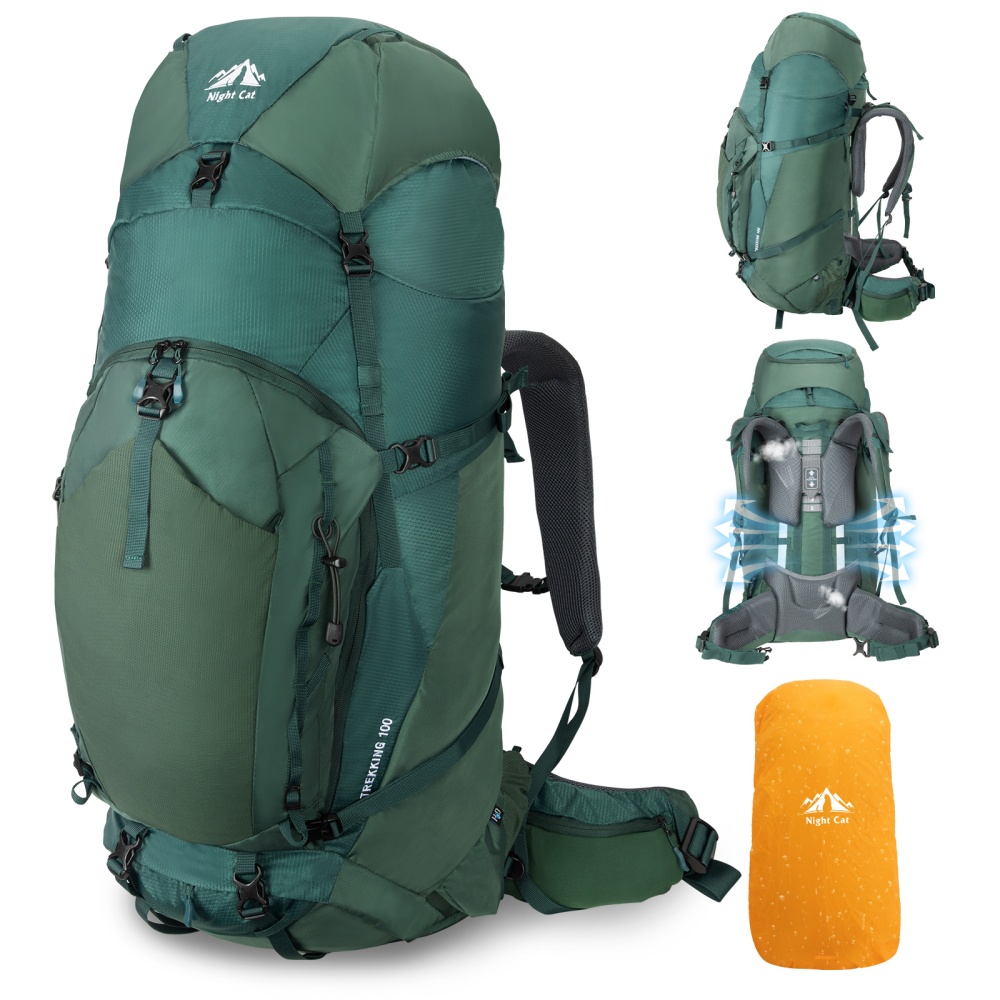 Night Cat Internal-frame Hikin - огляд і ціна Rain Cover Backpack