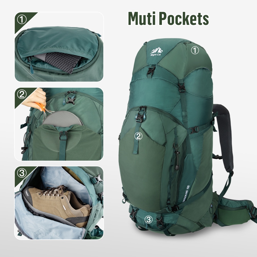 Night Cat Internal-frame Hikin - огляд і ціна Rain Cover Backpack