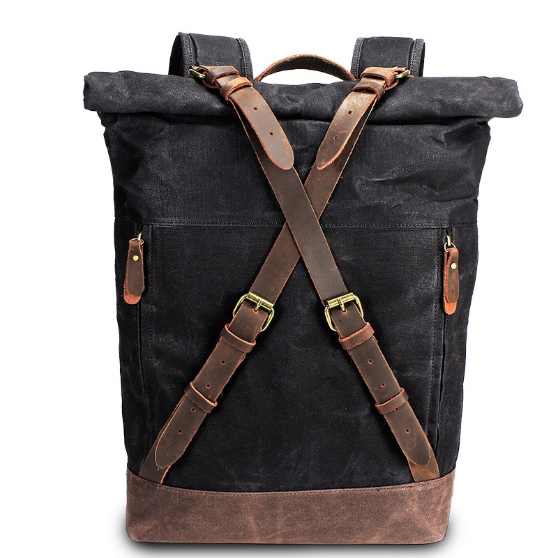 Retro Canvas Leather Backpacks - огляд і ціна Leather Backpack Vintage