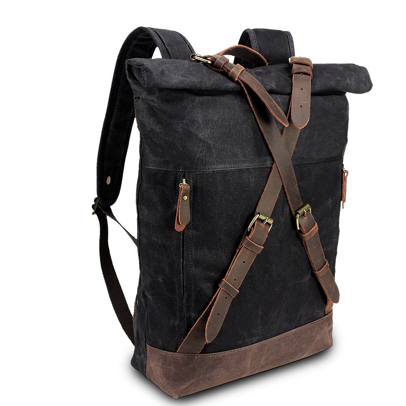 Retro Canvas Leather Backpacks - огляд і ціна Leather Backpack Vintage